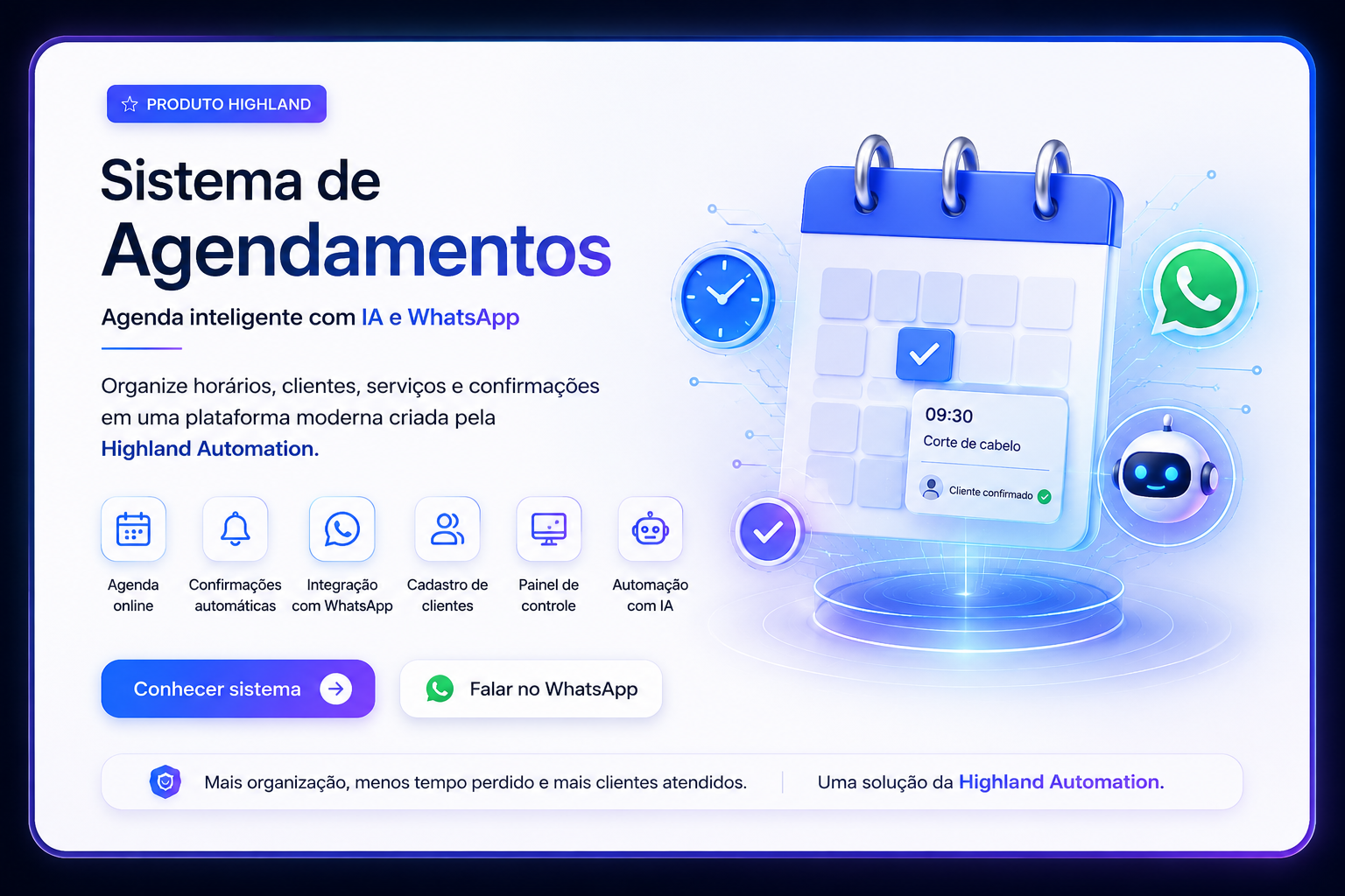 Sistema de Agendamentos — Highland Automation